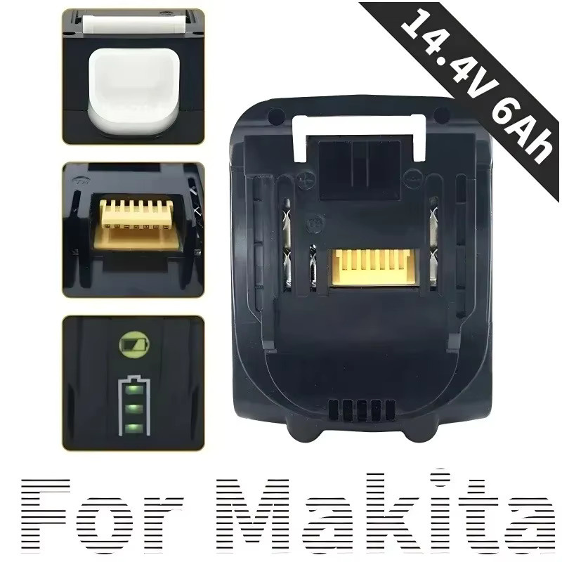 Makita Li-Ionen Akku 14,4 V mit 6,0 Ah für Elektrowerkzeuge BL1460 BL1430 1415 194066-1 - Bild 4