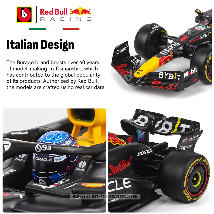 Bburago Red Bull F1-Serie, Legierungsmodellauto, 1:24, ab 14 Jahren - Bild 2