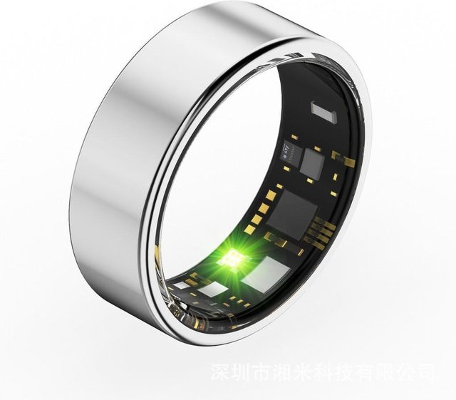 BirchFlume R02 Smarter Ring in Silber für Erwachsene mit Herzfrequenz-, Blutsauerstoff- und Schlaftracking sowie Bluetooth und Wasserfestigkeit - Bild 1