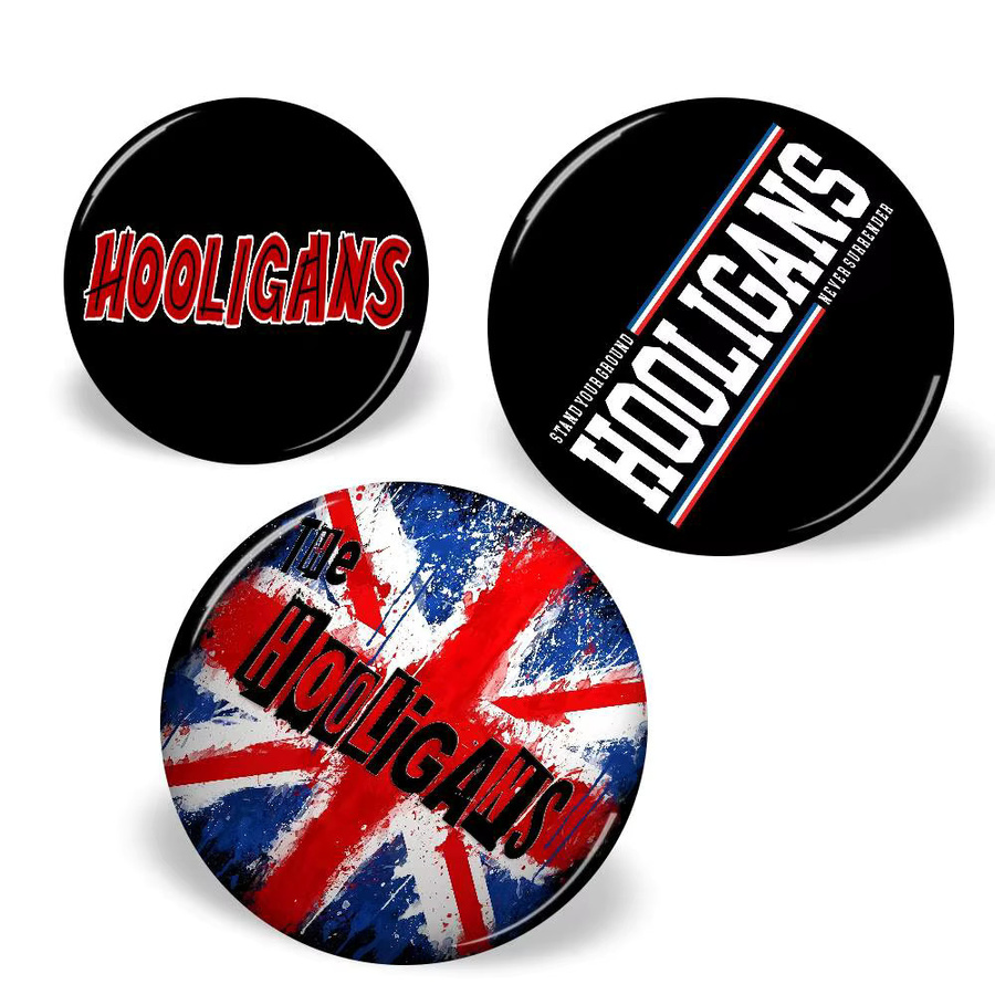 H-Hooligans Button Pins, Tier Icon, Unisex - Bild 5