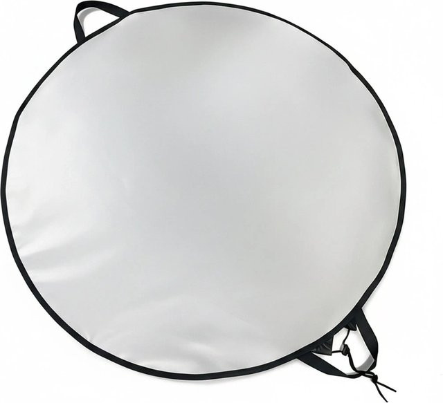Hitzebeständige Relaxdays Brandschutzmatte aus Glasfaser in Schwarz und Silber, Durchmesser: 60 cm - Bild 1