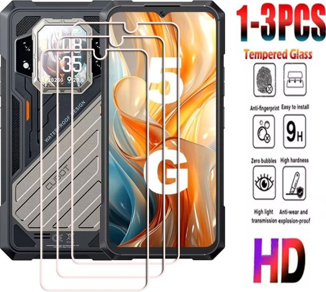 Cubot KingKong X Pro Displayschutzfolie aus 9H gehärtetem Glas, transparent, 6,72 Zoll - Bild 1