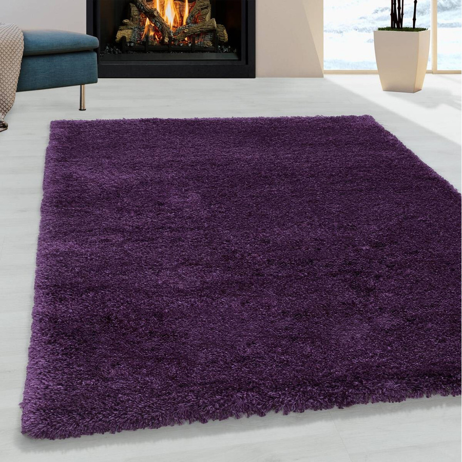 Ayyildiz Hochflorteppich Fluffy Shaggy in Lila, B/L: 80 x 150 cm - Bild 4