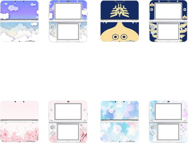 Personalisierter Vinyl-Schutzfolien-Aufkleber für Nintendo NEW 3DS XL LL in Blau und Mehrfarbig - Bild 1