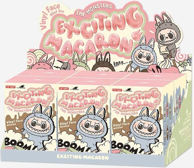 POP MART Labubu The Monsters Macaron Vinyl Face Surprise Mystery Box, Actionfigur - Bild 1