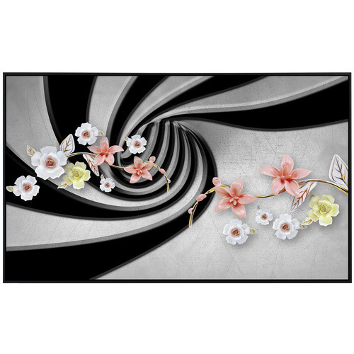 papermoon EcoHeat Infrarotheizung mit Abstrakt 3D Blumen Effekt in Bunt und Matt-Optik mit App-Steuerung und WLAN - Bild 2