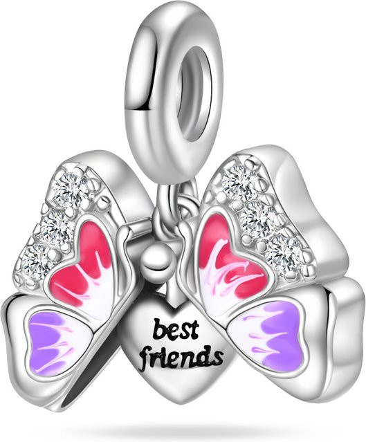 Charms Original Anhänger Schmetterling, 925 Silber vergoldet, Perle, Damen - Bild 1