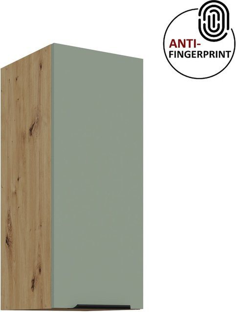 Küchen Hängeschrank ARIA Aquamarin matt mit Einlegeböden, Breite: 30 cm, Höhe: 72 cm - Bild 1
