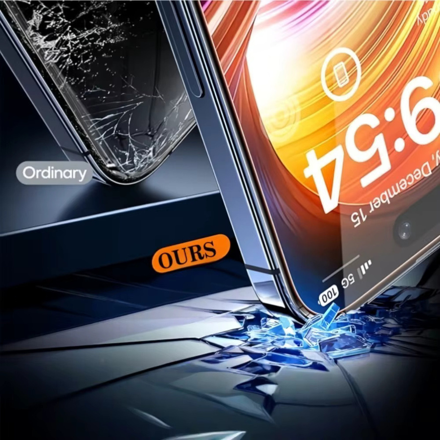 2 Stück DIXSG Full Cover Displayschutzfolien für iPhone 17 16 15 14 13 12 11 Pro Max Plus XR XS mit One Click Installationsglas in Transparent - Bild 2