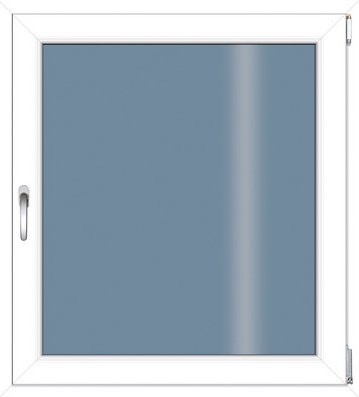 RORO Kunststoff-Fenster KOMFORT B70 mit Klarglas in Weiss, B: 70 cm, H: 90 cm - Bild 1