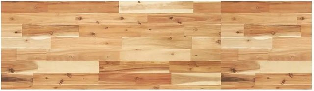 vidaXL Tischplatte aus Massivholz Akazie in Braun, Rechteckig, B/T/H: 120 x 40 x 4 cm - Bild 1