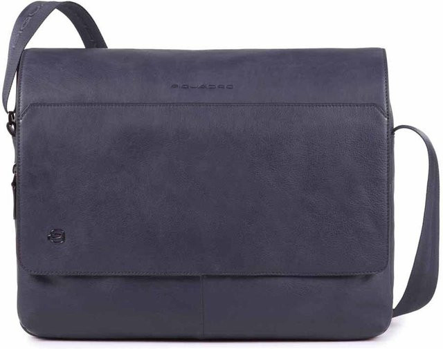 Piquadro Black Square Laptopkuriertasche für 14 Zoll mit IPAD Fach in Oceanblau - Bild 1