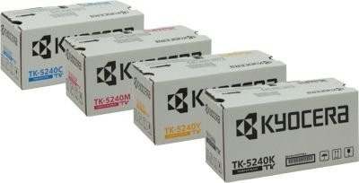 Kyocera Toner Komplettset TK-5240 CMYK für Kyocera ECOSYS M 5526 cdn, M 5526 cdw, P 5026 cdn und P 5026 cdw - Bild 1