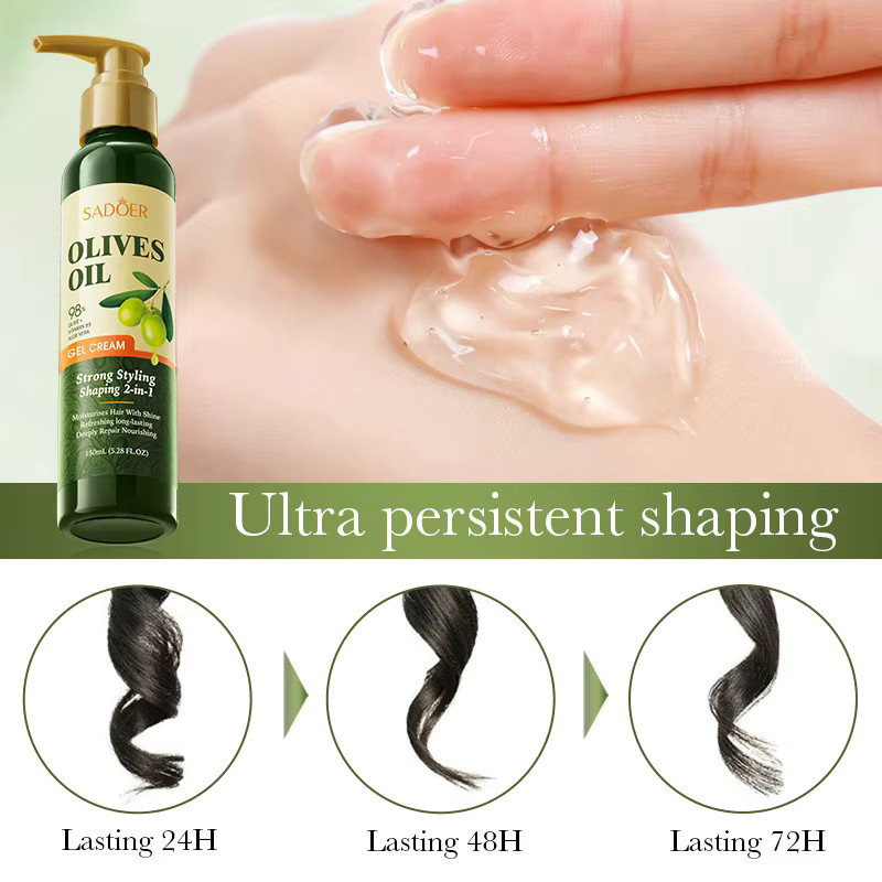 SADOER Haarstyling-Wachsgel mit Olivenöl, 150 ml, Unisex - Bild 5