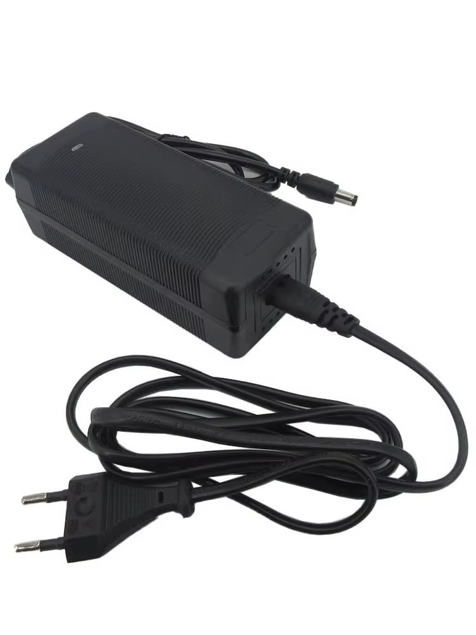 BAYADOU Lithium-Batterieladegerät für Li-Ionen-Solarenergiespeicher mit DC-Anschluss, Schwarz - Bild 1