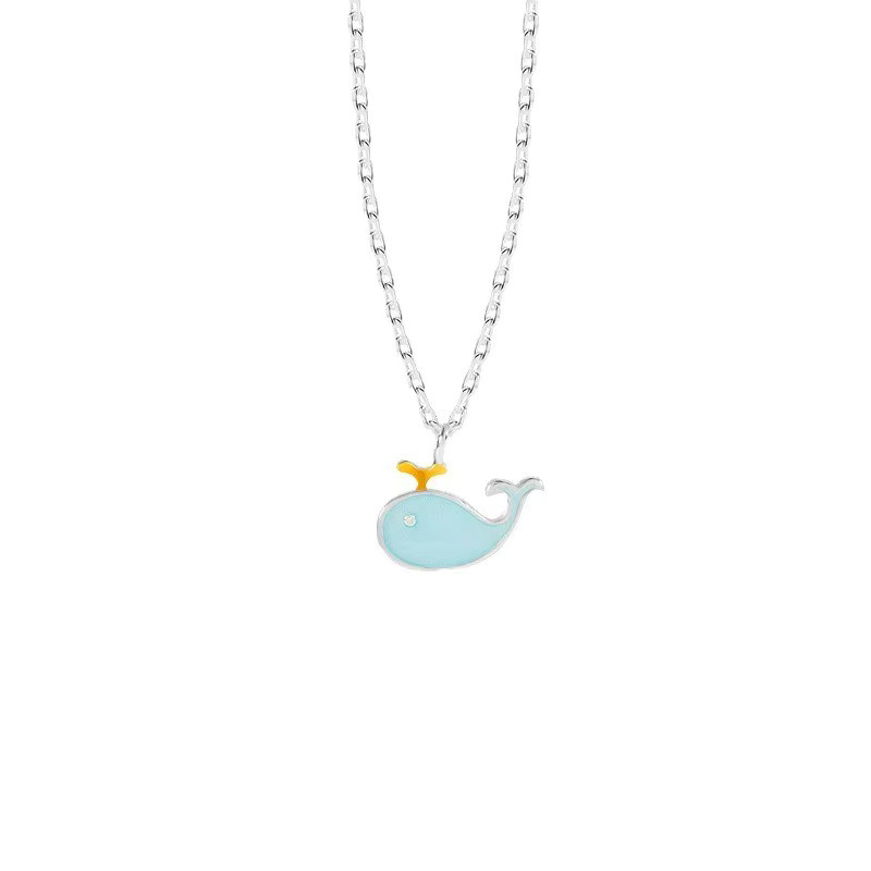 GaGa-Duck Halskette, 925 Silber, Wal und Delfin, Damen - Bild 2