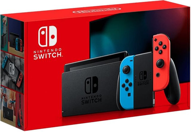 Nintendo Switch Spielkonsole Neon-Rot/Neon-Blau - Bild 1