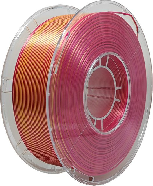 SunDcreate Seiden-PLA 3D-Drucker-Filament Zweifarbig Schwarz-Gold, Durchmesser: 1,75 mm, Gewicht: 1 kg - Bild 1