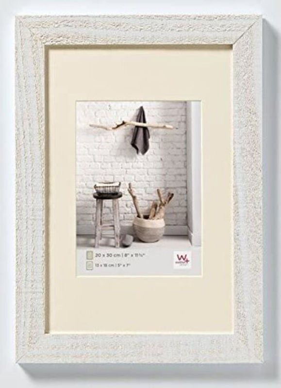 Walther Design Bilderrahmen aus Holz mit Passepartout in Weiß, Format: 20 x 15 cm - Bild 2