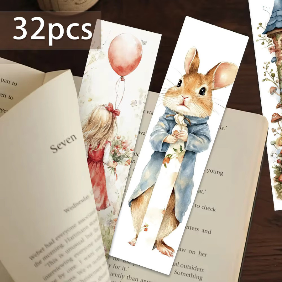 32 Stück Peter Rabbit Retro-Lesezeichen aus Papier, Mehrfarbig - Bild 2