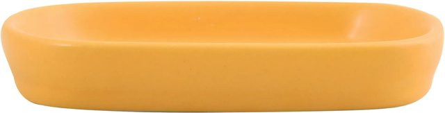 MSV Seifenschale Maonie aus Keramik in Safrangelb, B/T/H: 13,9 x 9 x 2,4 cm - Bild 1