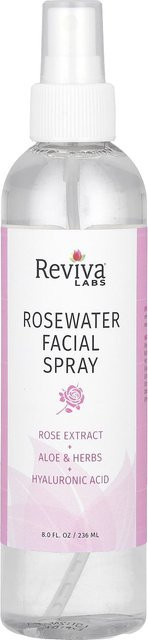 Reviva Labs Rosenwasser Gesichtsspray, 236 ml, mit Hyaluronsäure und Aloe Vera - Bild 1