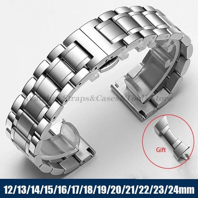 Uhrenarmband Edelstahl, Silber, Unisex - Bild 1