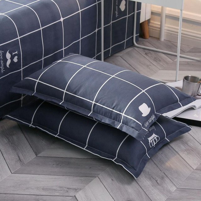 WTEMPO Kissenbezüge im 2er-Set mit Print, Polyester, B/H: 48 x 74 cm - Bild 1