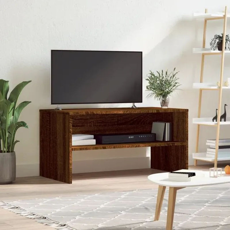 Vidaxl TV-Schrank Modern in Braun aus Holzwerkstoff B/T/H: 80 x 40 x 40 cm - Bild 1