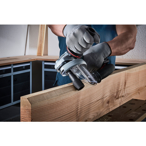 Wolfcraft Holzbearbeitungs-Set für Winkelschleifer in Grau und Schwarz zur Bearbeitung von Weichholz und Hartholz - Bild 3