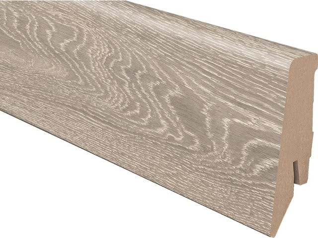 Kronotex Sockelleiste K58C Eiche Hardy in Braun mit Kabelkanal aus MDF, H x B x T: 58 x 18 x 2600 mm - Bild 1