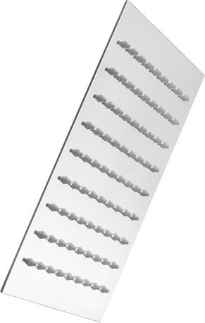 WELLWATER Brause Aera eckig in Chrom und Silber, Breite: 20 cm, Tiefe: 20 cm, Höhe: 5,5 cm - Bild 1