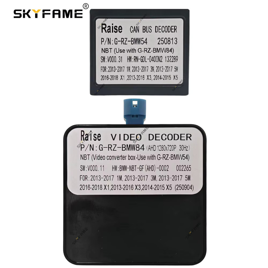 SKYFAME 16pin Kabelbaum Adapter mit Canbus Box Decoder für Android Radio in BMW X3 X4 X5 X6 E70 E71 F25 F26 F30 - Bild 4