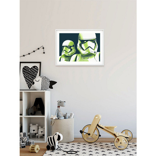 Komar Wandbild Star Wars Stormtrooper in Weiß und Schwarz, B: 70 cm, H: 50 cm - Bild 3