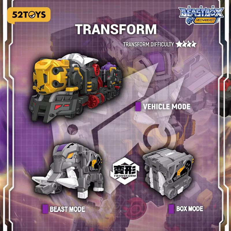 52TOYS MECHABEAST BMM-01 PSYCHOTRAIN Deformationsroboter, Actionfigur - Bild 3