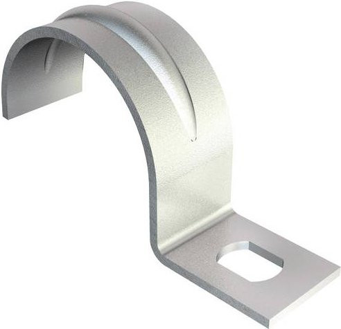 OBO Bettermann Befestigungsschelle aus Metall in Silber, 100 Stück - Bild 1