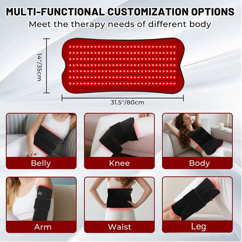 vilnason Rotlichttherapiegürtel mit 210 LEDs, Unisex - Bild 3