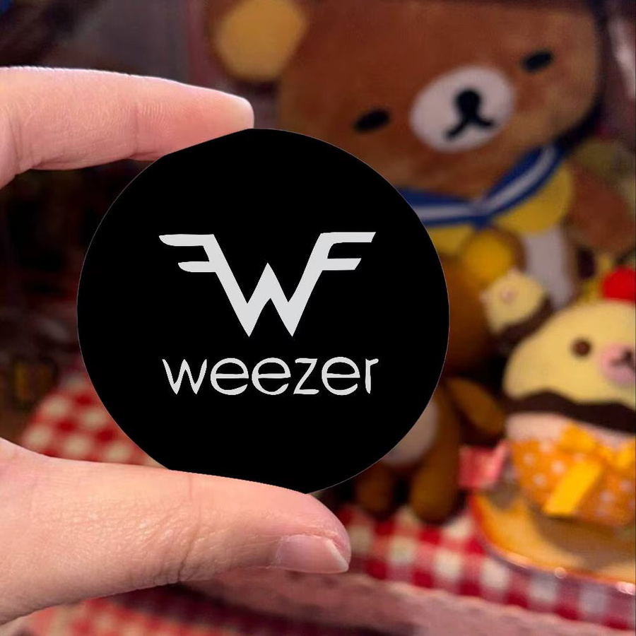 W-Weezer Pin Brosche, Weißblech, Metall - Bild 5