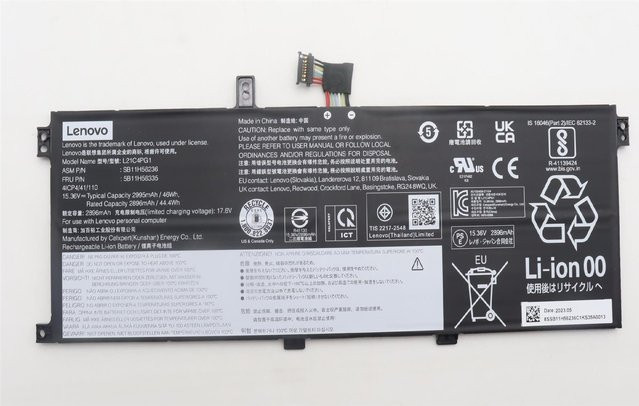 Lenovo Li-Ion Akku 5B11H56335 in Schwarz - Bild 1