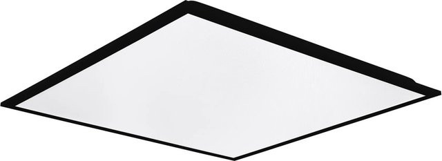 Eglo LED-Rasterleuchte Colfirito Schwarz CCT quadratisch B/B: 62 x 62 cm - Bild 1