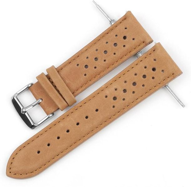 onthelevel Uhrenarmband Rindsleder, Vintage, khaki, Unisex - Bild 1