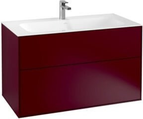 Villeroy & Boch Waschtischunterschrank Finion in Rot, glänzend, B/T/H: 99,6 x 59,1 x 49,8 cm - Bild 1