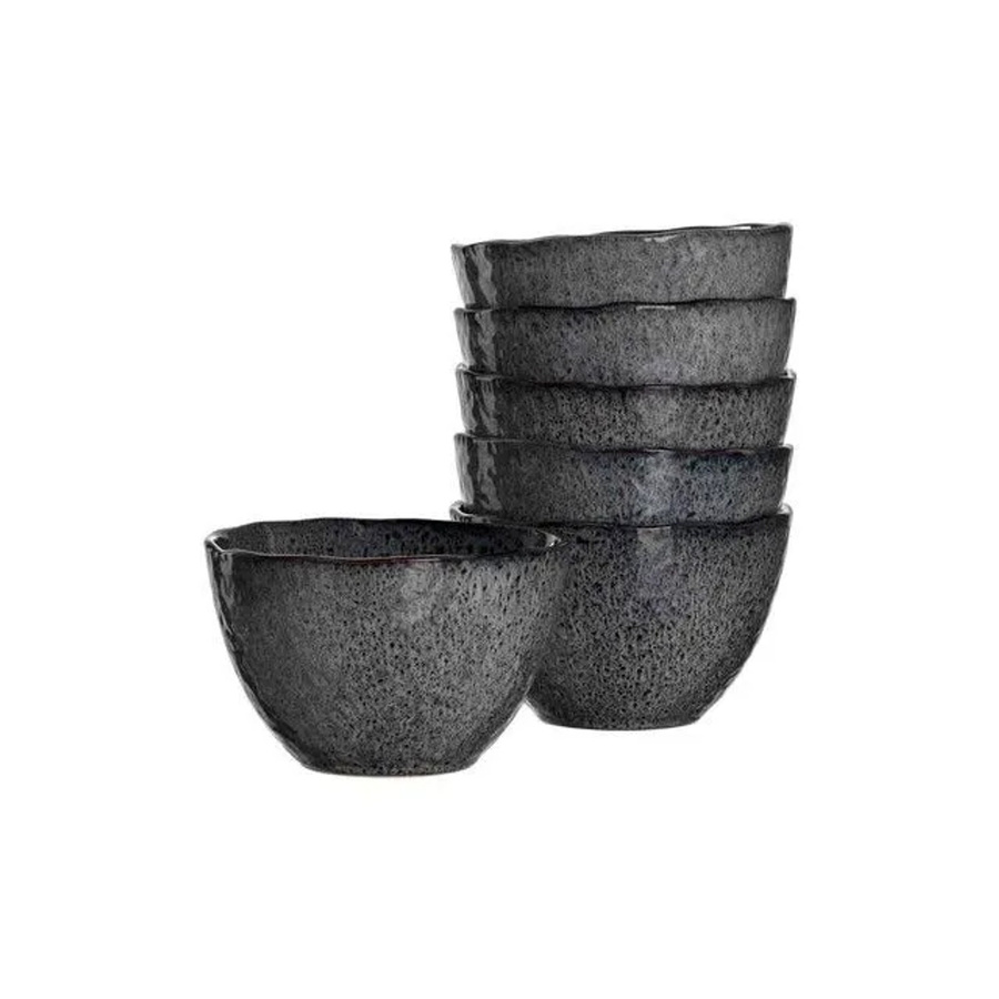 Leonardo Matera Keramikschalen 6er Set Anthrazit Durchmesser: 15,3 cm - Bild 2