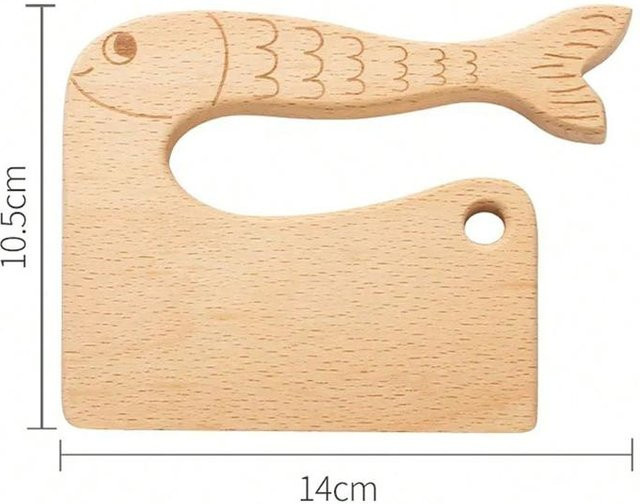 Binchi Holz Kindermesser Kochspielzeug, ab 3 Jahre - Bild 1