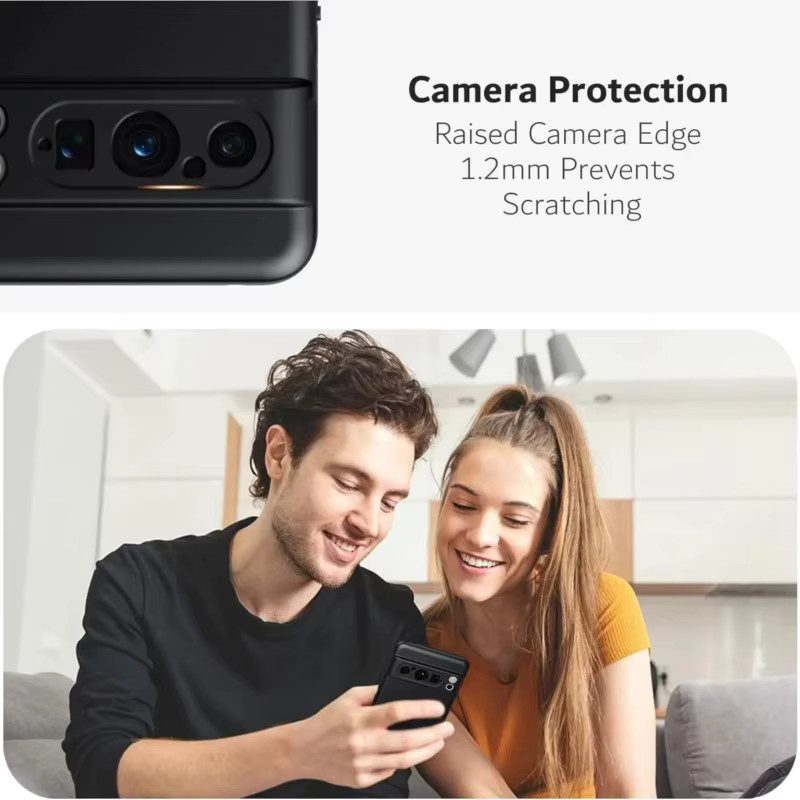 Matte Flüssigsilikon-Handyhülle für Google Pixel 6, 6A, 7, 7A, 8, 8A, 9 Pro, XL in Schwarz - Bild 2