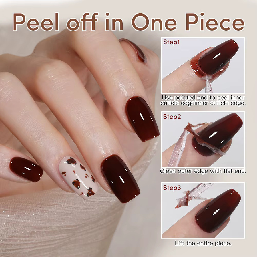 AS Peel Off Latex Nagelgel, 15 ml, White, Glänzend - Bild 2