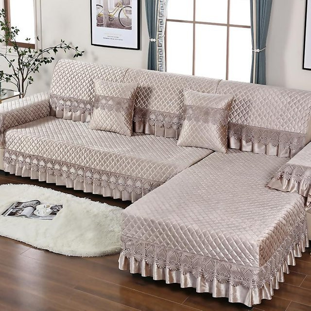 Rutschfeste Sofamatte aus weichem Plüsch für Eckcouches von Your Warm Home, Breite: 90 cm, Tiefe: 70 cm - Bild 1