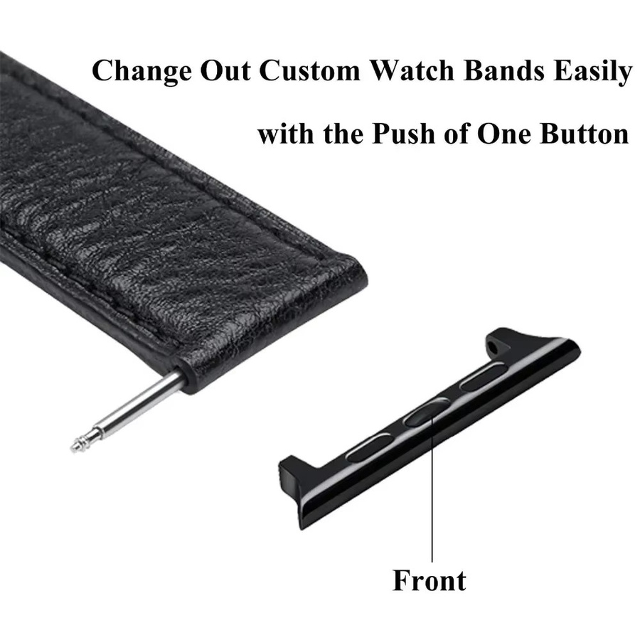 CAOWTAN Verbindungsadapter für Apple Watch, Edelstahl, silver, Unisex - Bild 1