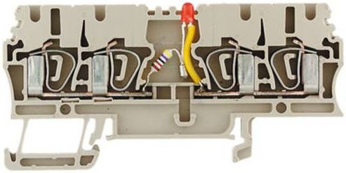 Weidmüller Klemme ZDU 2.5/2X2AN/LD+ in Beige - Bild 1