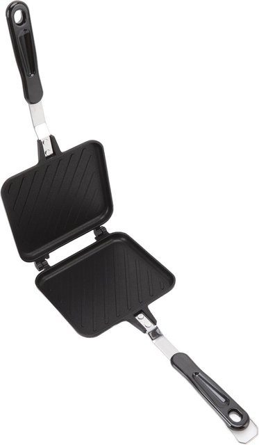 Sandwichmaker TOMTOP JMS mit abnehmbaren Antihaft-Platten und Doppelseitiger Heizung in Schwarz - Bild 1